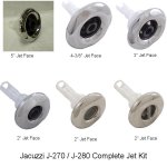 (image for) Jacuzzi J-280 Complete Jet Kit 44 Total Jets with Stainless